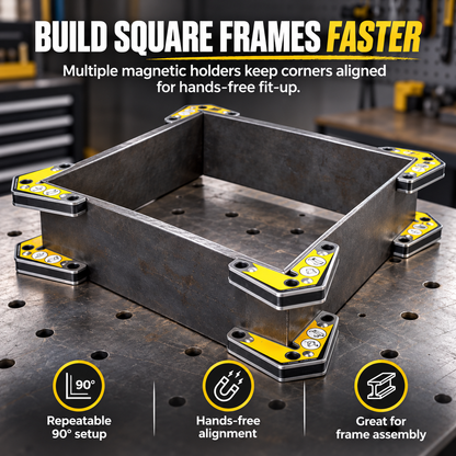 🧲 Inside/Outside Welding Angle Magnets – Fixed & Adjustable Magnetic Positioning Tool