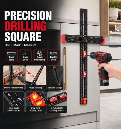 📏4-in-1 Scriber Marking Line Ruler
