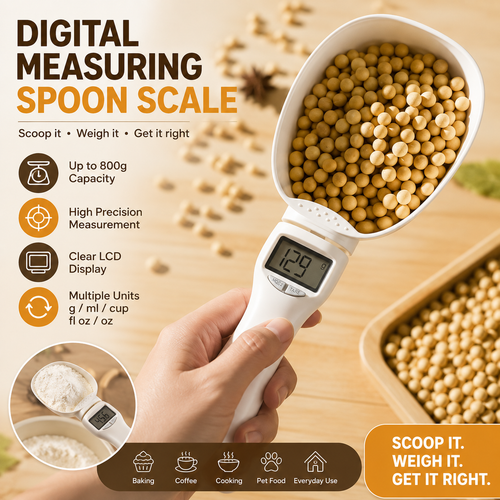 💖Hot 49% OFF🥄 Digital Measuring Spoon Scale — High-Precision Food Weighing Spoon