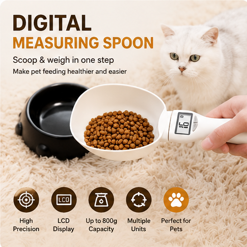 💖Hot 49% OFF🥄 Digital Measuring Spoon Scale — High-Precision Food Weighing Spoon