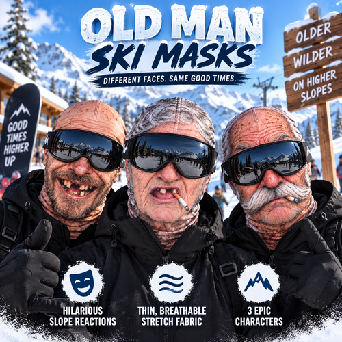 Custom Funny Ski Mask - Personalized Birthday Gifts For Ski Lovers - Born For The Slopes