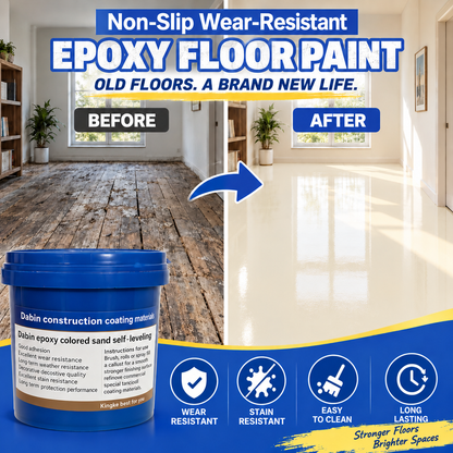 ✨ Self-Leveling Epoxy Floor Coating – High-Gloss Speckled Floor Finish