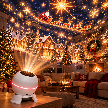 🎄 Magical Christmas Projection Night Light – Transform Any Room Into A Holiday Wonderland