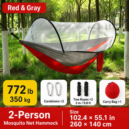2-in-1 Mosquito Net Camping Hammock – Your Comfortable Escape Outdoors