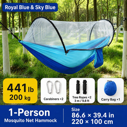 2-in-1 Mosquito Net Camping Hammock – Your Comfortable Escape Outdoors