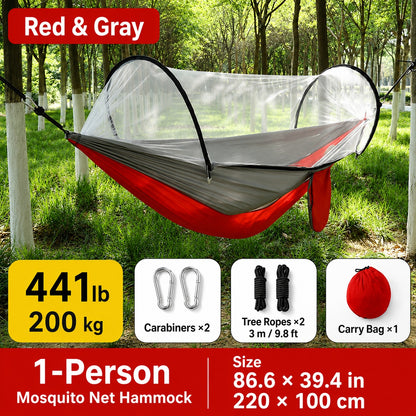 2-in-1 Mosquito Net Camping Hammock – Your Comfortable Escape Outdoors