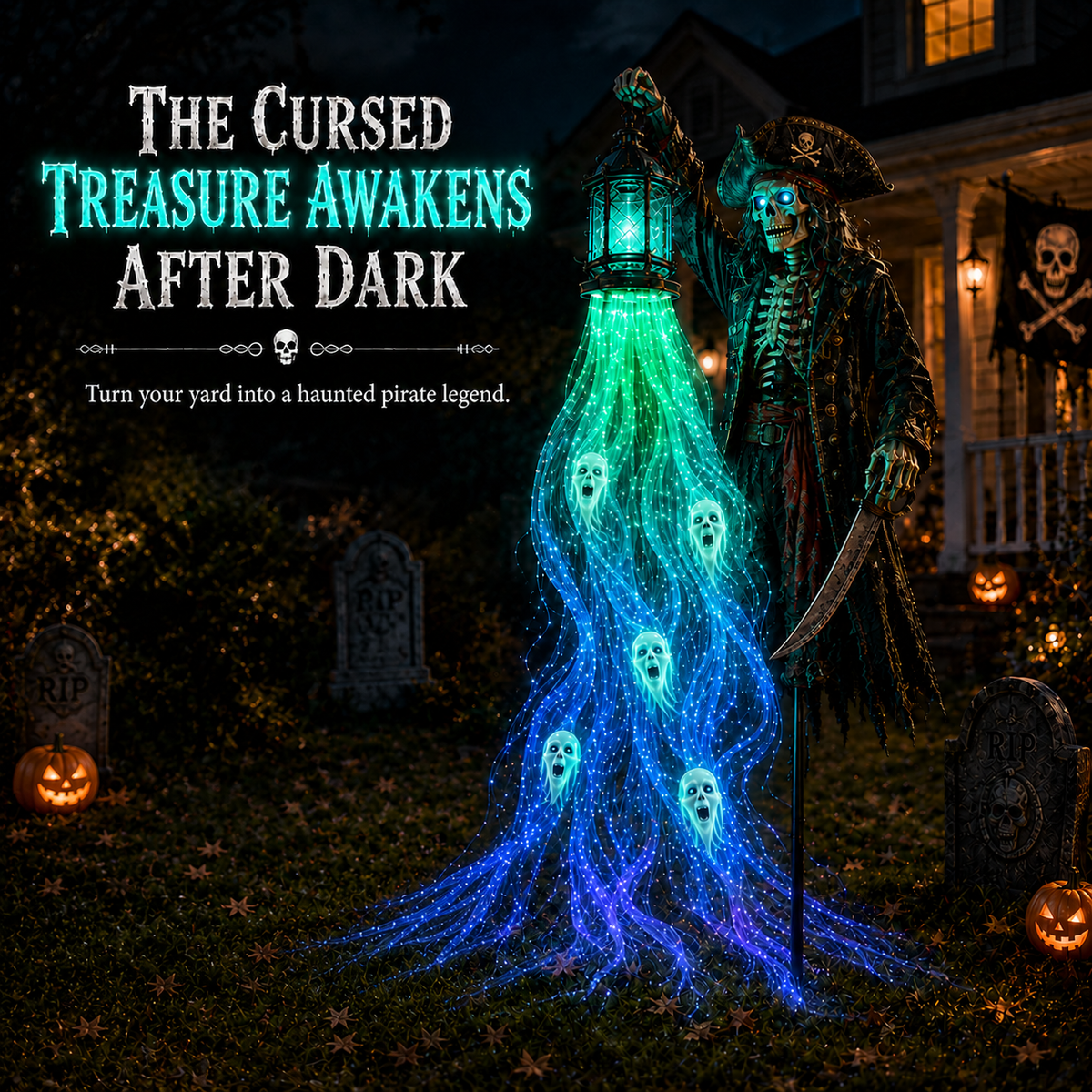 🧙‍♀️Animated Halloween Soul Harvester Garden Light Collection👻
