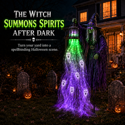 🧙‍♀️Animated Halloween Soul Harvester Garden Light Collection👻