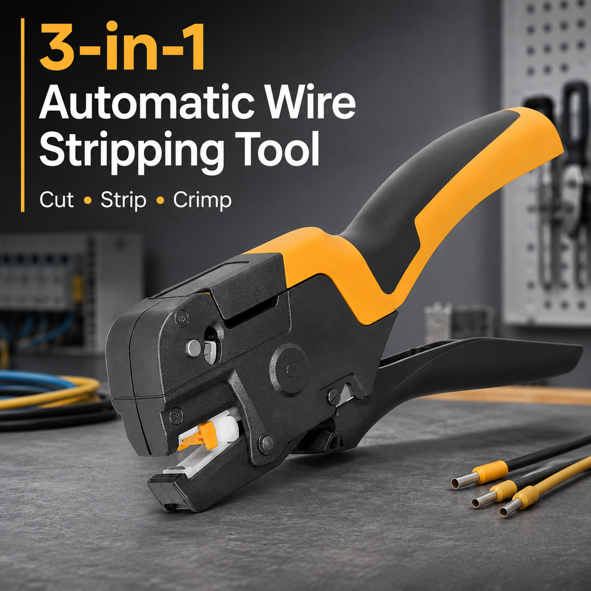 🛠️3-in-1 Automatic Ferrule Crimping Tool – AWG 20–14
