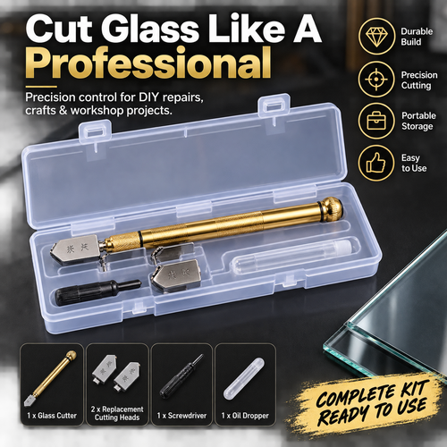 🔧 5 pcs Precision Glass Cutte