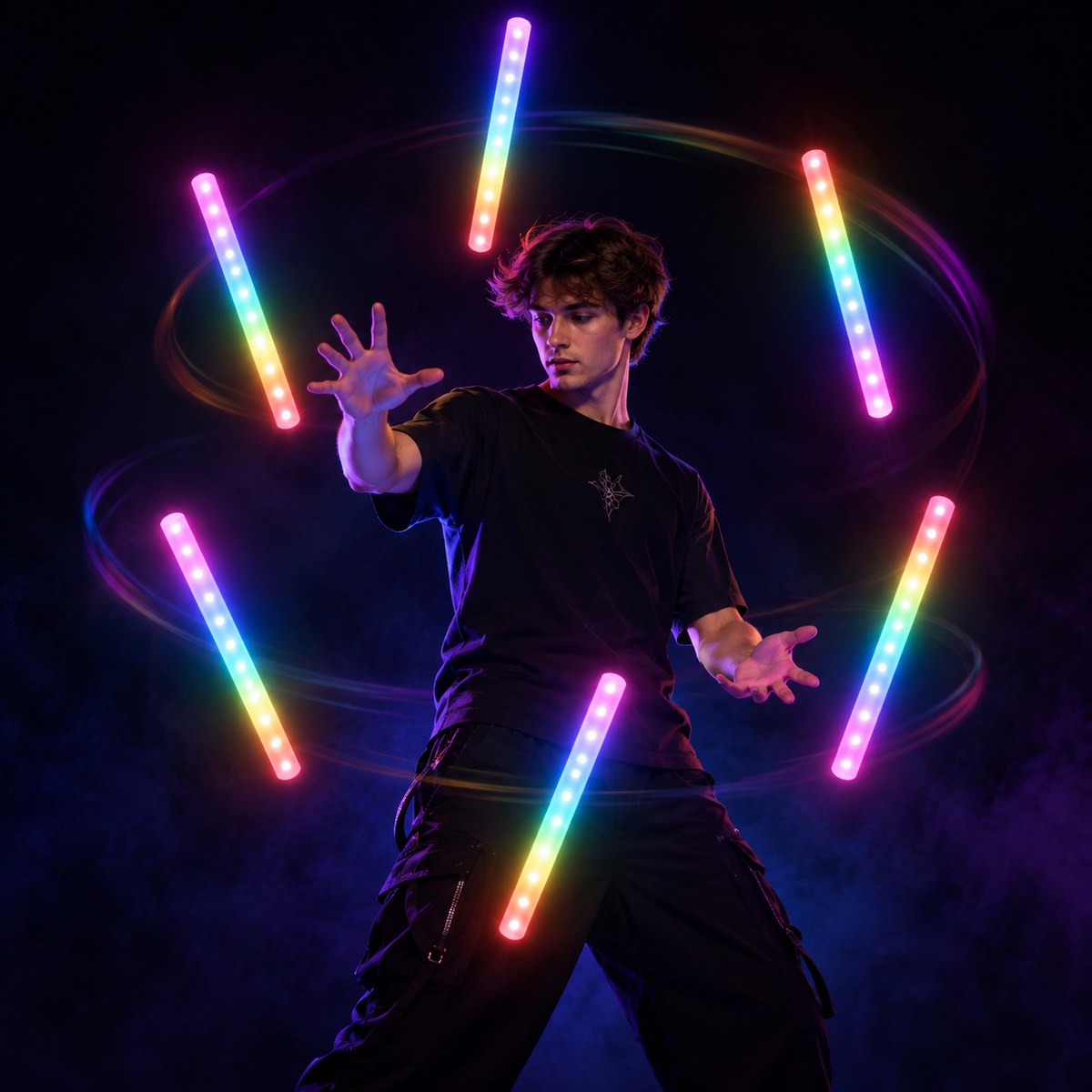 🪄2026 The Coolest Halloween Prop: LED Levitating Wand