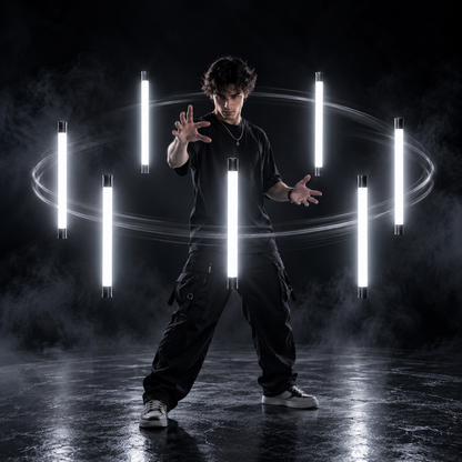 🪄2026 The Coolest Halloween Prop: LED Levitating Wand