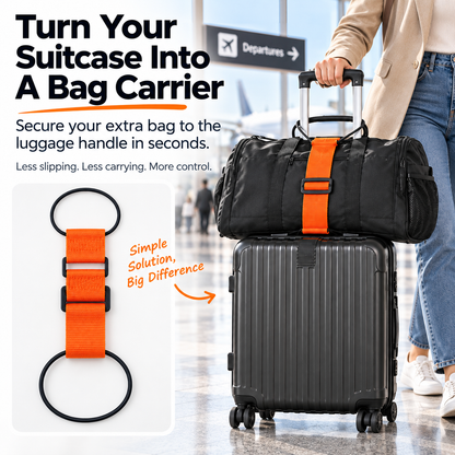 2 Pack💥Multi Use Strong Adjustable Luggage Connector Straps