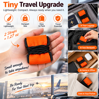 2 Pack💥Multi Use Strong Adjustable Luggage Connector Straps