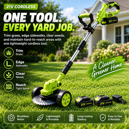 📣2026 Hot Sale🌿21V Cordless 3-in-1 Grass Trimmer