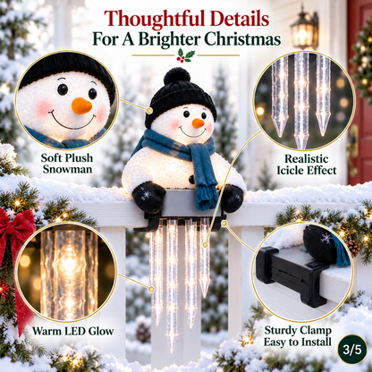 🔥 Today 49% OFF - WinterGlow Snowman Icicle Light Decor