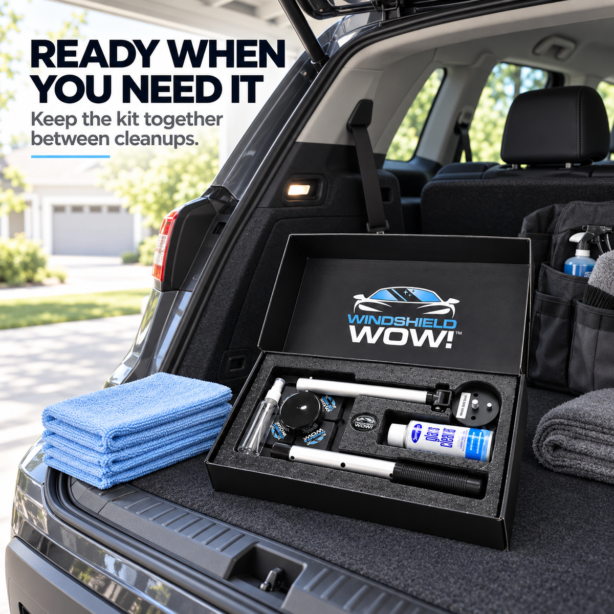🚗Dual Magnetic Car Windshield Cleaner | Streak-Free Auto Glass Cleaning Kit
