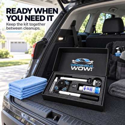 🚗Dual Magnetic Car Windshield Cleaner | Streak-Free Auto Glass Cleaning Kit