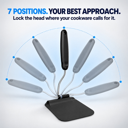 🍳7-Position Adjustable Spatula – Multi-Angle Turner for Frying Pans, Griddles & Air Fryers