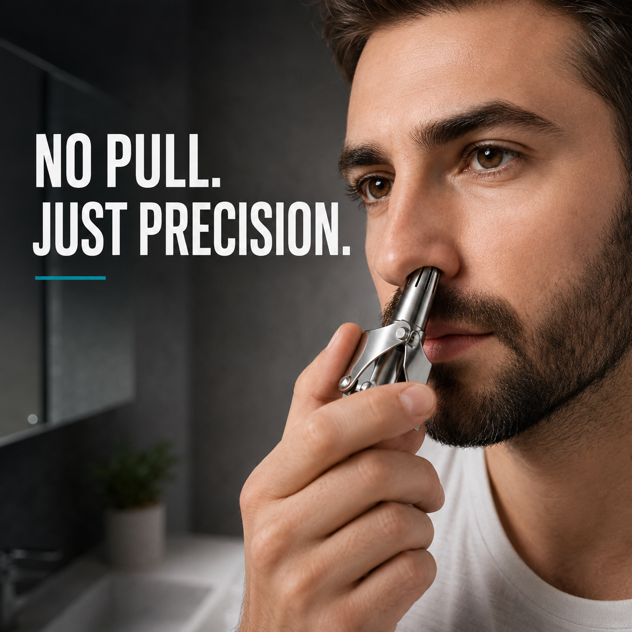 💥Buy 1 get 1 free 🔥Manual Nose Hair Trimmer – Stainless Steel 360° Trimmer, Waterproof & No Battery Required