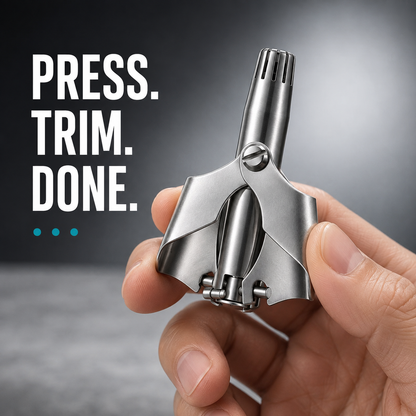 💥Buy 1 get 1 free 🔥Manual Nose Hair Trimmer – Stainless Steel 360° Trimmer, Waterproof & No Battery Required