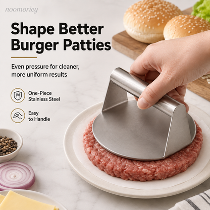 🥩Stainless Steel Burger Press 4.72" Round Smash Burger Press🍔