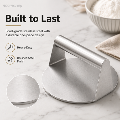 🥩Stainless Steel Burger Press 4.72" Round Smash Burger Press🍔