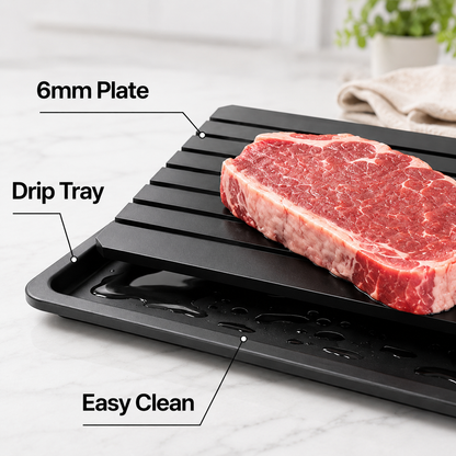 🥩 Rapid Defrosting Tray | No-Plug, Easy-Clean Kitchen Helper