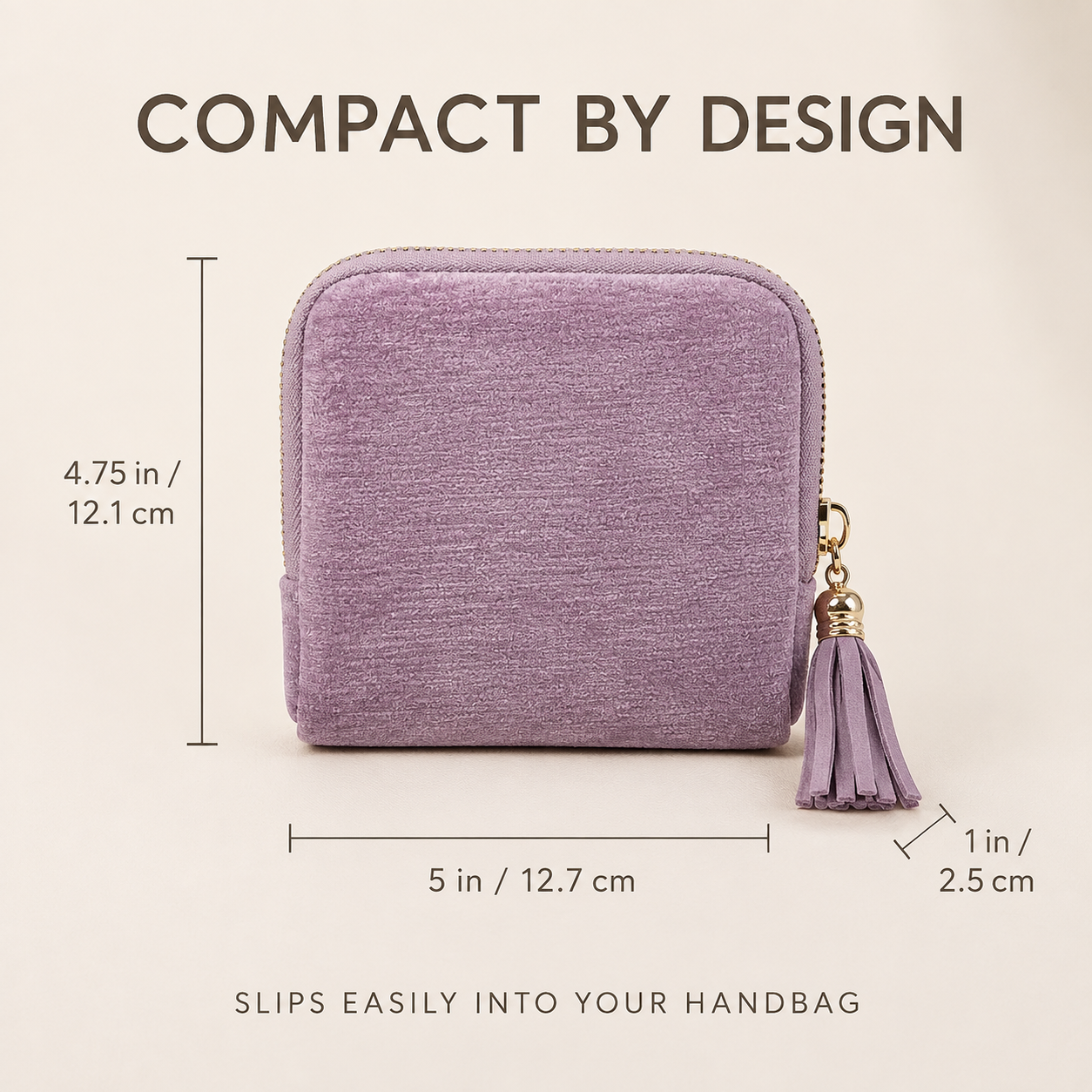 💎Luxe Velvet Travel Jewelry Organizer – 5-Compartment Tangle-Free Storage Bag with Secure Tassel Zipper ✨