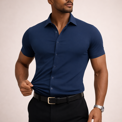 Seamless High Elasticity No-Iron Men's Shirt