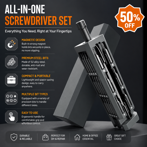 Precision Screwdriver Set – Manual & Electric Repair Kit