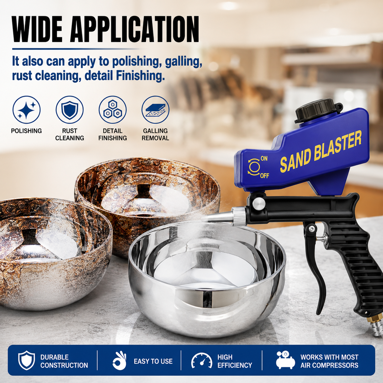 Rust Blasting Device Adjustable Blasting Machine