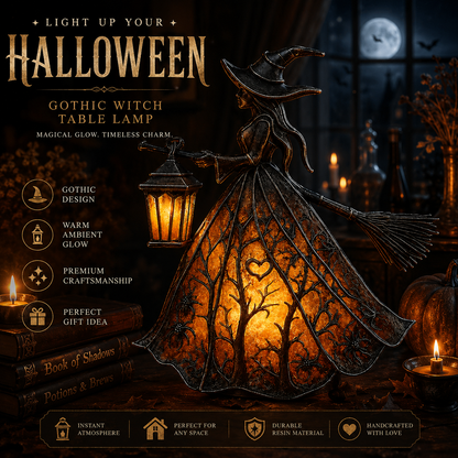 🎃✨Gothic Witch Halloween Table Lamp(USB Version)