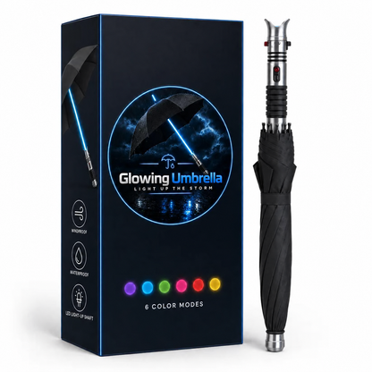 ⚡🌂 Glowing Umbrella – LED Light-Up Sword-Style Umbrella , Futuristic Rain Gear & Unique Gift for Sci-Fi Fans 🎁