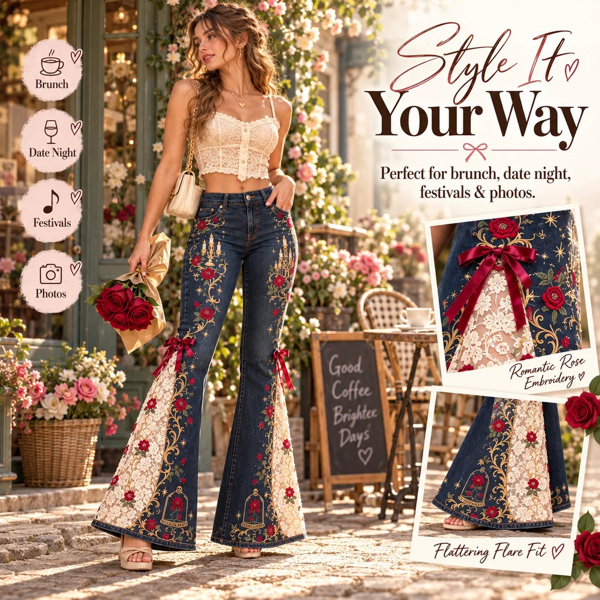 👑 Fairytale Flare Jeans – The Denim Everyone Will Ask About