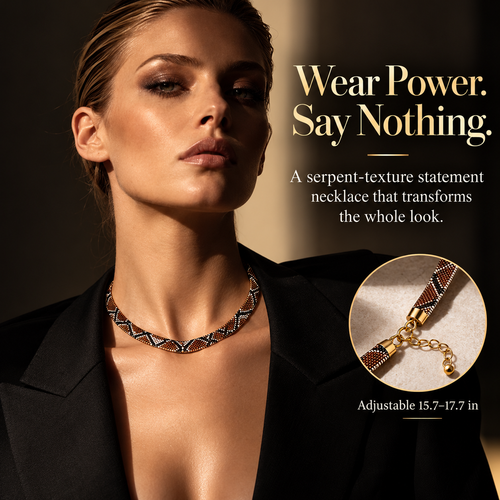 Serpent Statement Necklace – A Symbol of Mystery & Power
