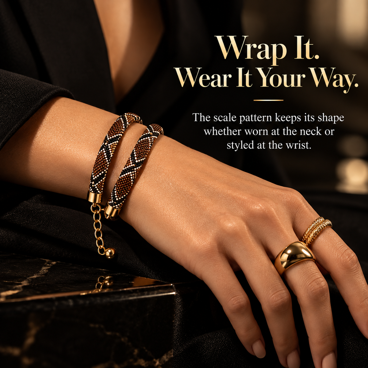 Serpent Statement Necklace – A Symbol of Mystery & Power