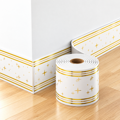 Peel & Stick Decorative Wall Border – 5M Geometric Trim Roll ✨
