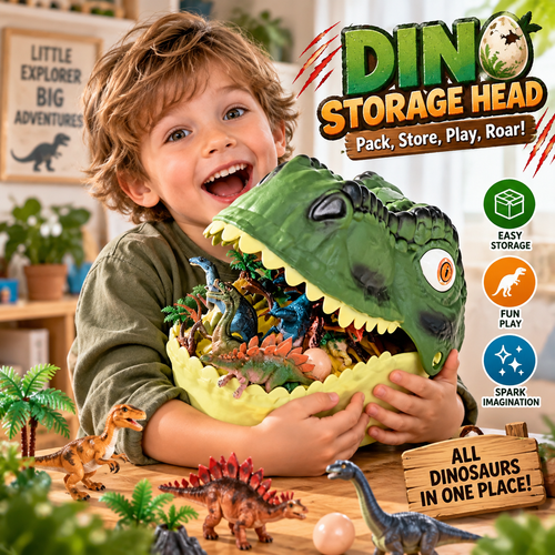 💯46 Pcs Dinosaur Toys Set Realistic Figures with Forest and Dinosaur Egg