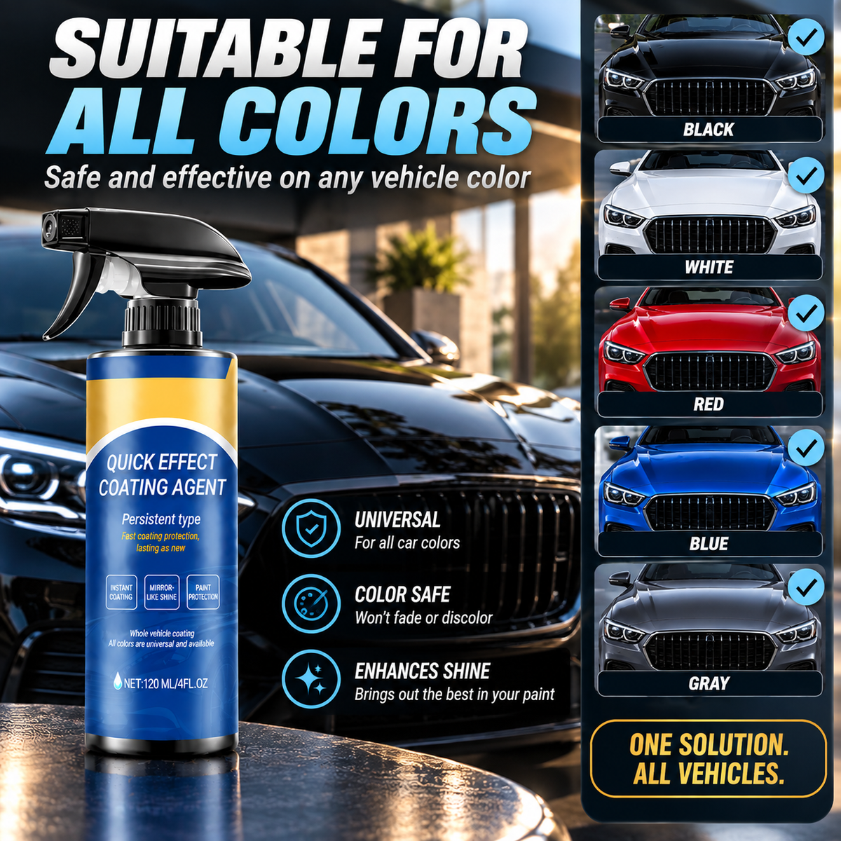 💯✨ SALE -BUY 2 GET 1 FREE ✨Advanced Car Quick-acting Coating Agent Spray