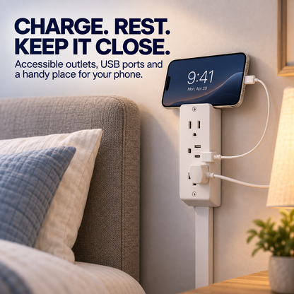 🔌 Rotating Wall Outlet Extender – Bring Hidden Outlets Within Easy Reach