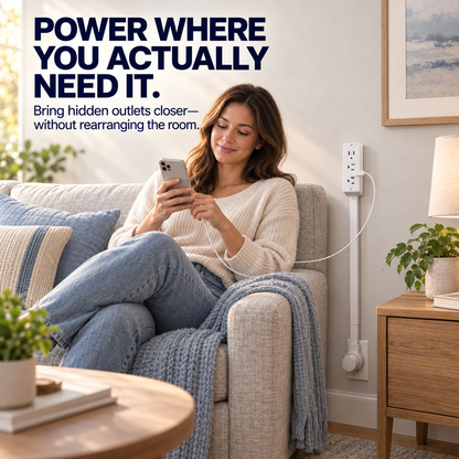 🔌 Rotating Wall Outlet Extender – Bring Hidden Outlets Within Easy Reach