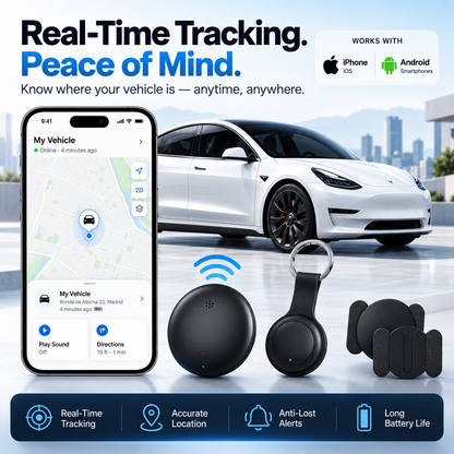 🚗 Mini Magnetic GPS Tracker – Check Your Vehicle Location from Your Phone