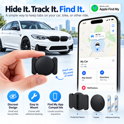 🚗 Mini Magnetic GPS Tracker – Check Your Vehicle Location from Your Phone