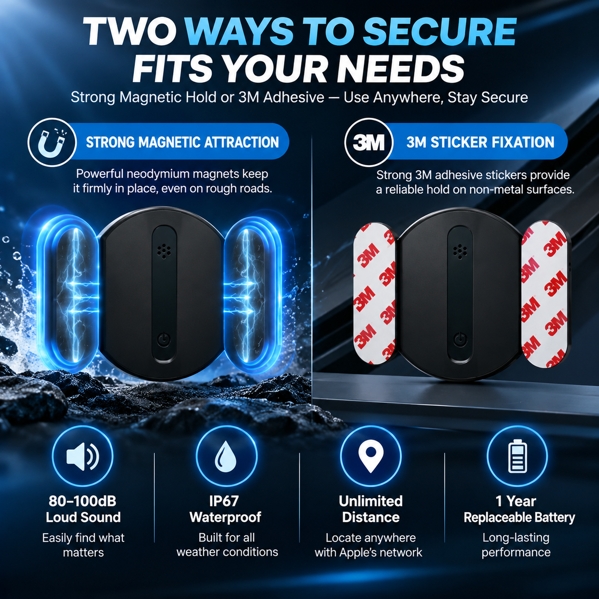 🚗 Mini Magnetic GPS Tracker – Check Your Vehicle Location from Your Phone