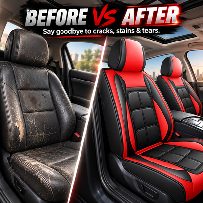 🚗 5-Seater Universal Leather Car Seat Cover Set
