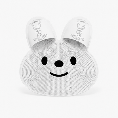 Hands-Free Bunny Shower Foot Scrubber Mat