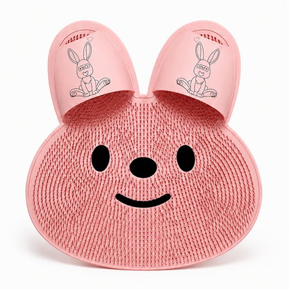 Hands-Free Bunny Shower Foot Scrubber Mat