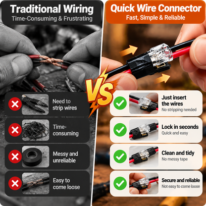 🔌✨ 2-Pin LED Wire Connector – Quick-Connect Plug with Clear Locking Clamps for Low-Voltage LED Lights
