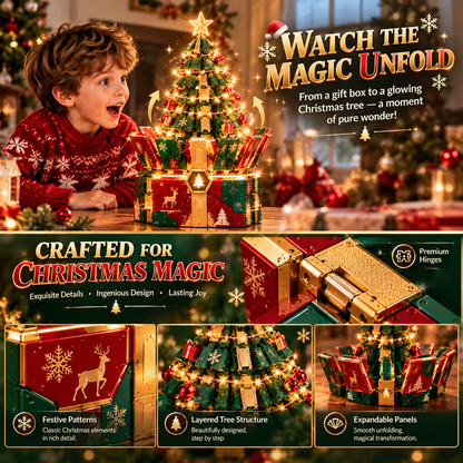 🎄 Transforming Christmas Tree Gift Box – Magical Holiday Surprise Decoration